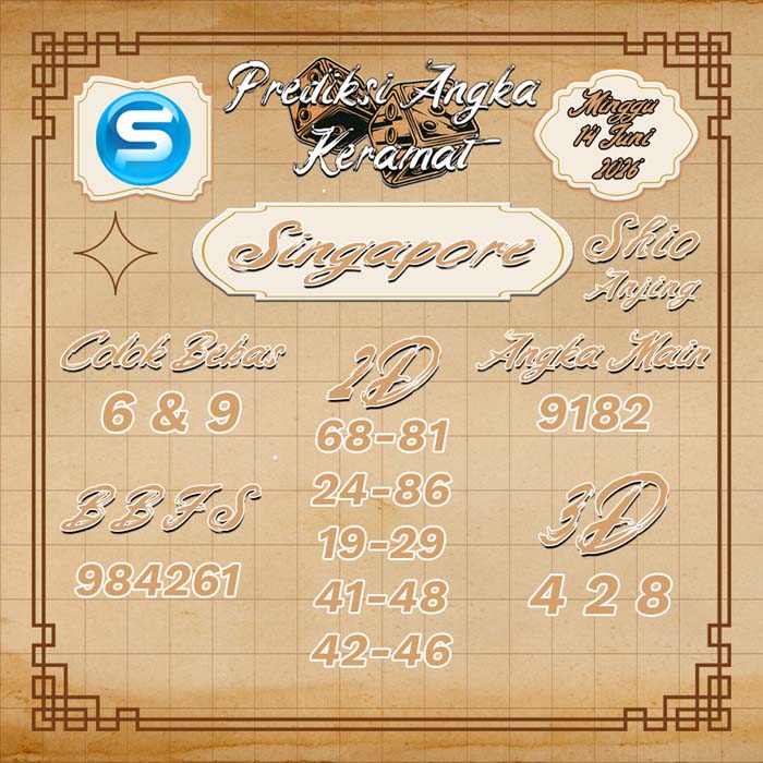 PREDIKSI SINGAPORE ANGKA KERAMAT